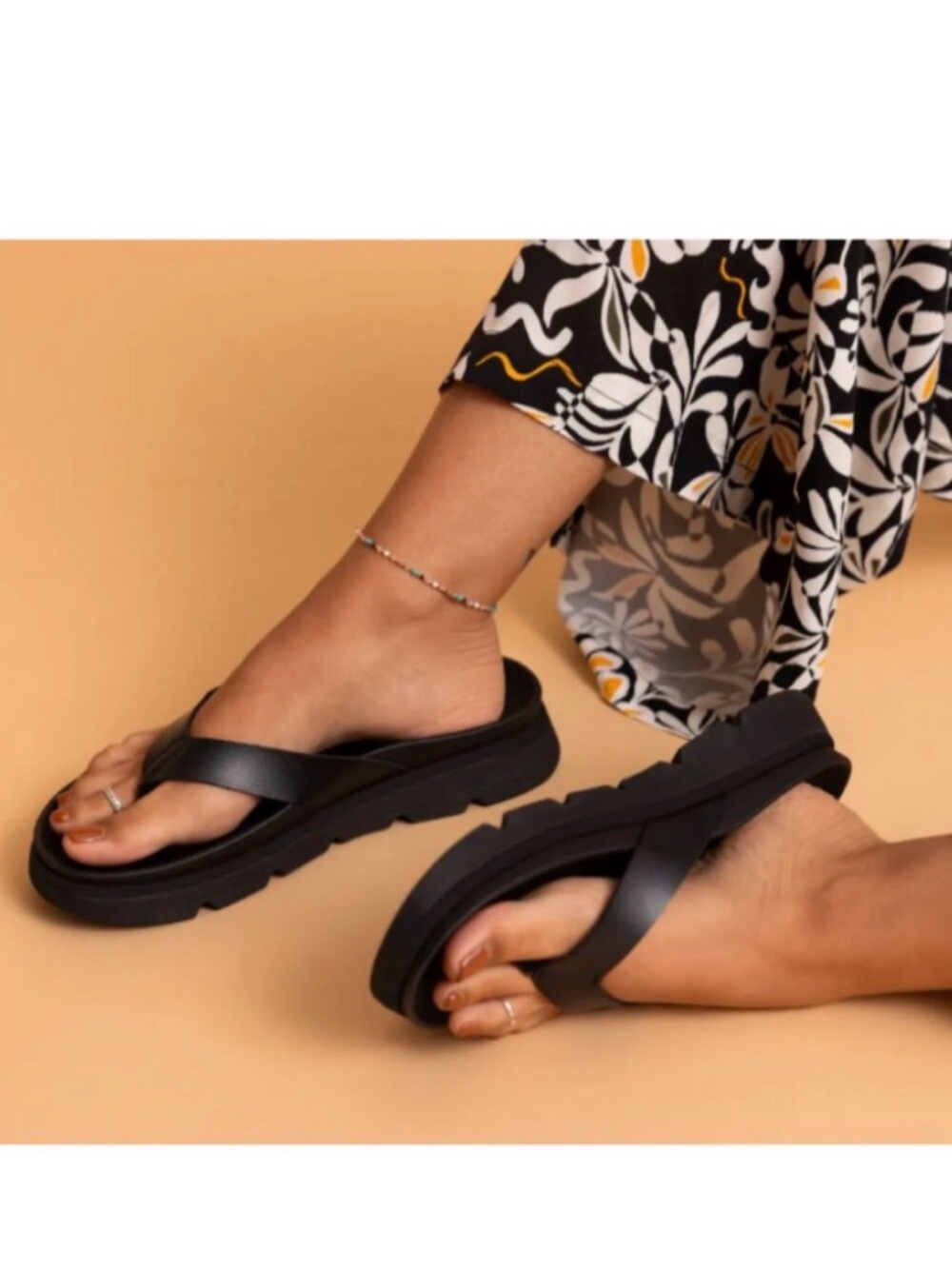Reef Women's Black Platform Flip-Flop Sandals